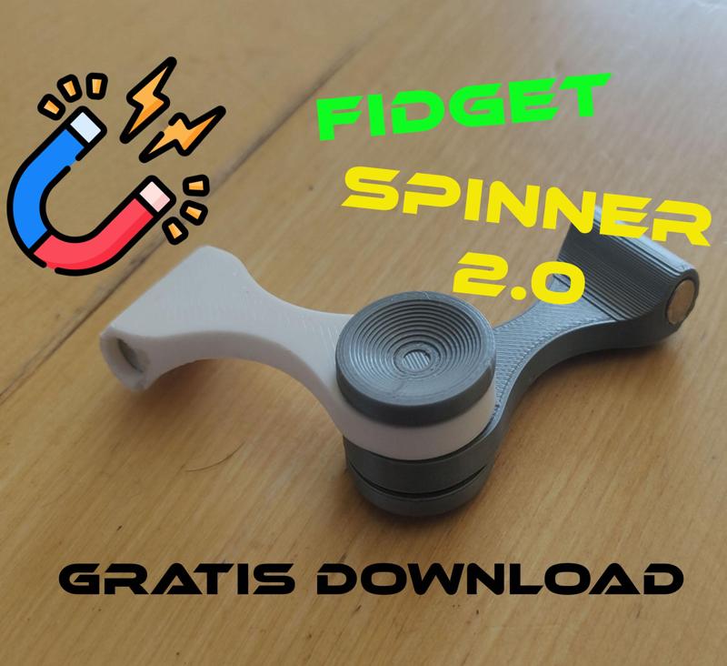 Fidget spinner 2.0 with magnets