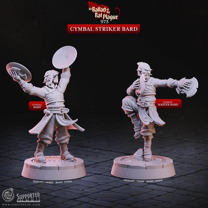 Cymbal Striker Bard (Pre-Supported) | Cast n Play