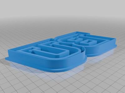 Bloomsburg University Block BU Cookie Cutter