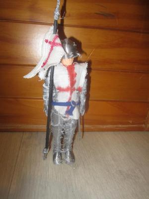 Figurine du chevalier féodal de 15 cm du haut