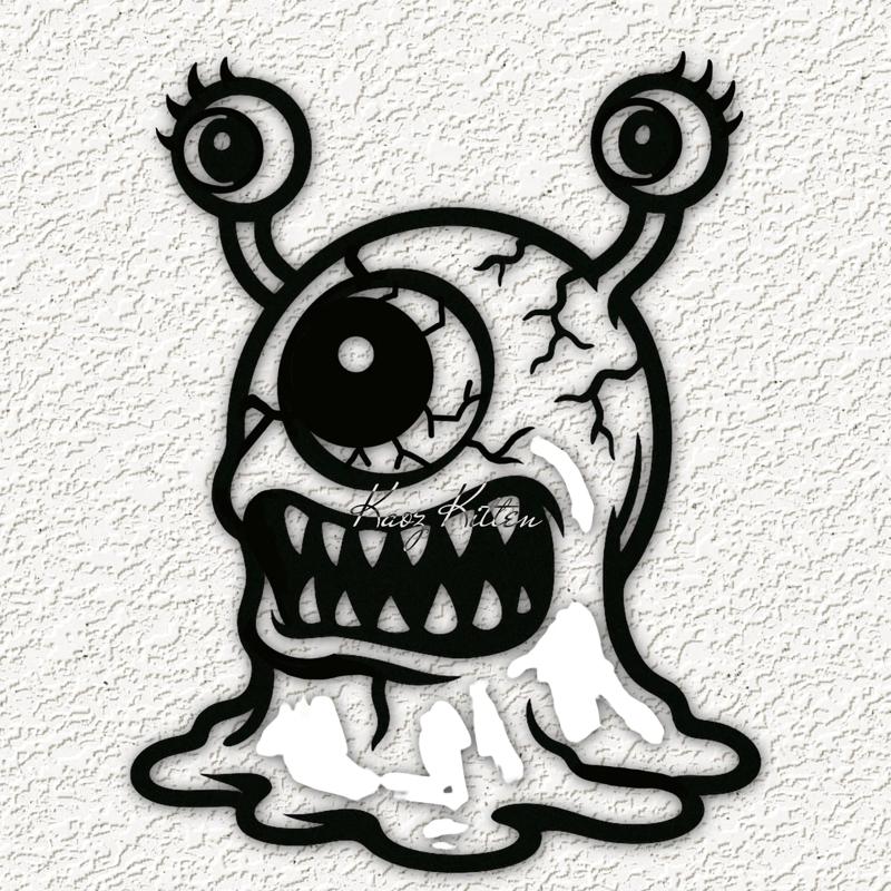 eyeball monster wall art home decor
