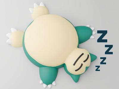 Sleeping Snorlax - Pokemon