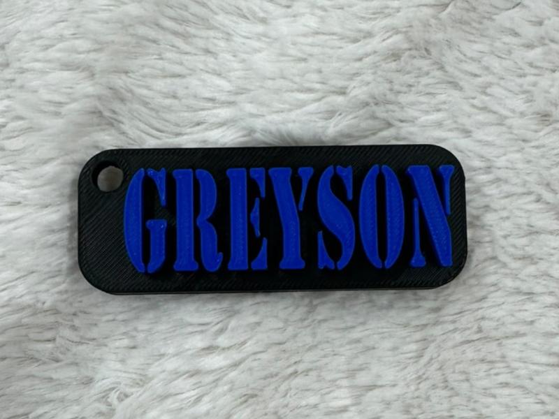 Greyson Name Tag