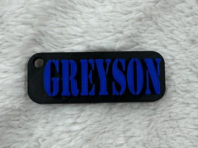 Greyson Name Tag
