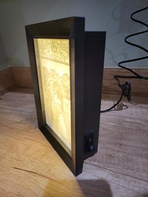 Lithophane Light Box Photo Frame