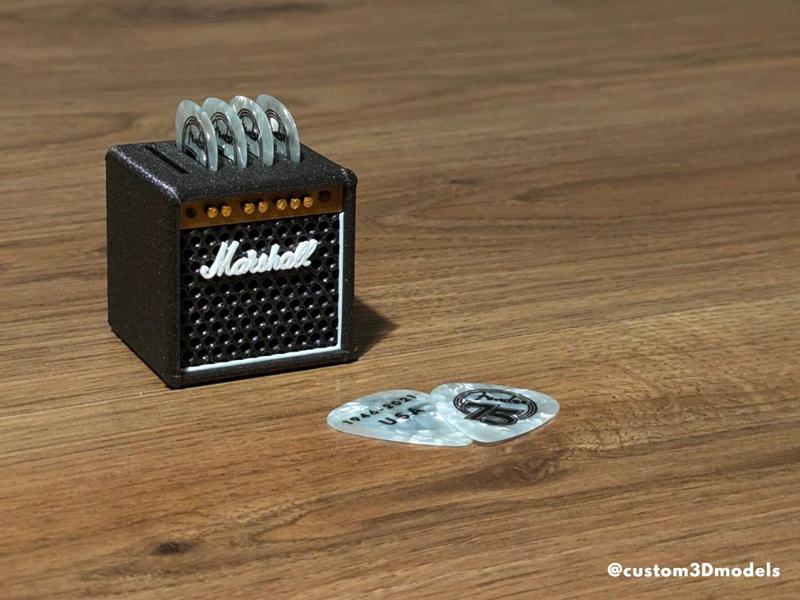 Marshall Guitar Pick Holder | 5 picks 