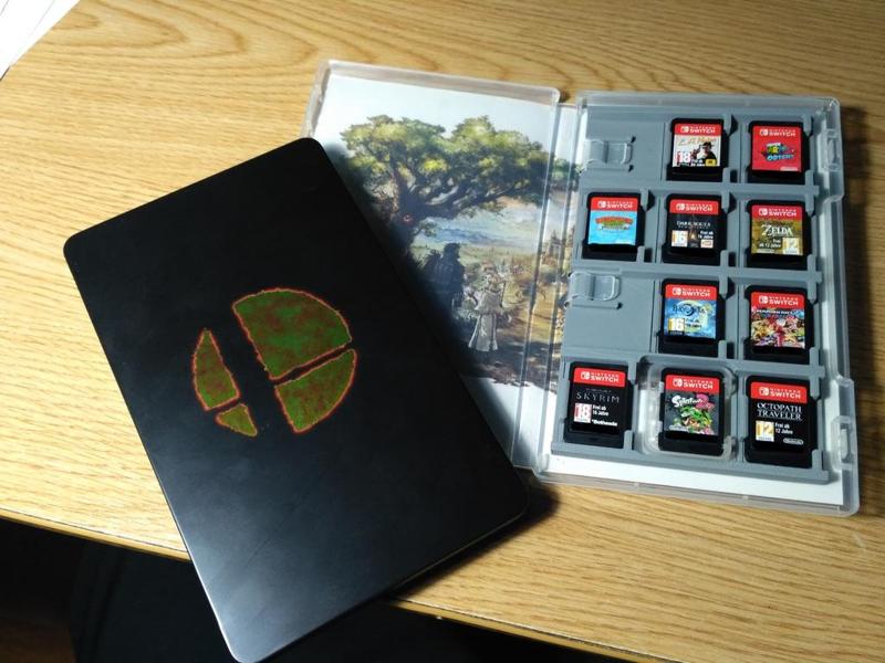 Nintendo switch game card/cartridge x9 holder for game box