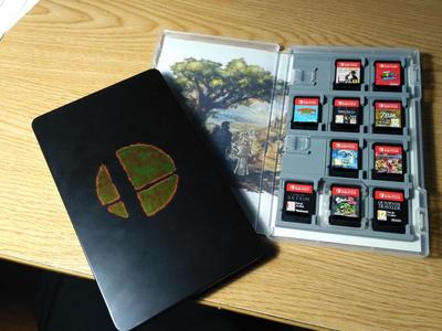 Nintendo switch game card/cartridge x9 holder for game box