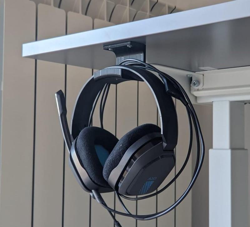Ikea Rodulf desk headphones headset hanger mount holder
