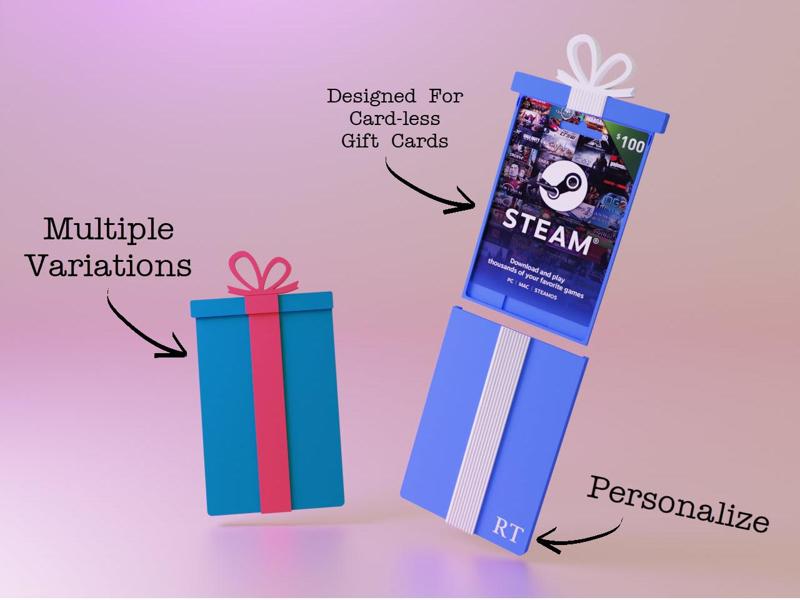 Gift Card Holder - Tall Gift Box Edition