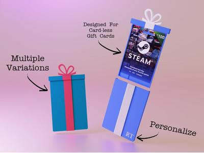 Gift Card Holder - Tall Gift Box Edition