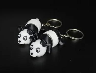 Flexi Panda Keychain
