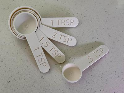 MEASURING SPOONS, TEASPOON, TABLESPOON