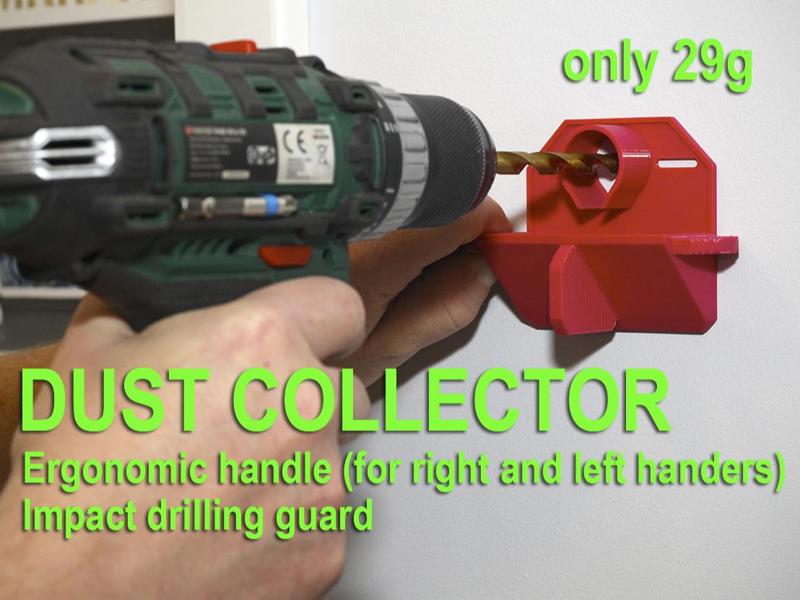 DUST COLLECTOR (Ergo handle;impact drilling guard)