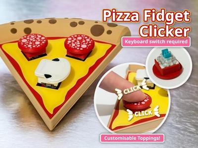 Pizza Fidget Clicker - Keyboard Switch Fidget