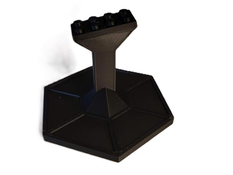Angled Star Wars Brick (LEGOs) Space Ship Stand