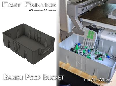 Bambu Poop Bucket for A1 - A1mini