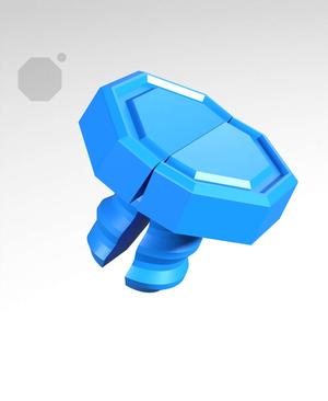 9 mm Small Thread, Small Flat Head, Folded-Bolt