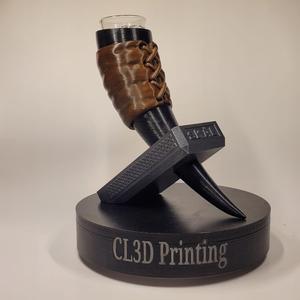 Viking Horn Shot Glass Holder