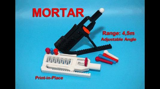 Spring Mortar - Range 4,5m Adjustable Angle P-in-P