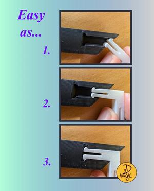 200 x 200mm Modular Picture Frame for Hueforge - TWIN SLOT