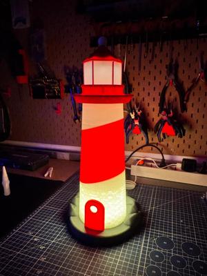 Christmas lighthouse