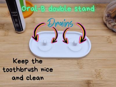 Double Toothbrush stand holder - for 2 Oral B