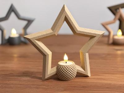 Designer Star Tea Light Holder