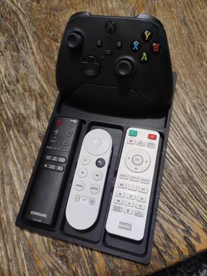 Remote tray for living room table