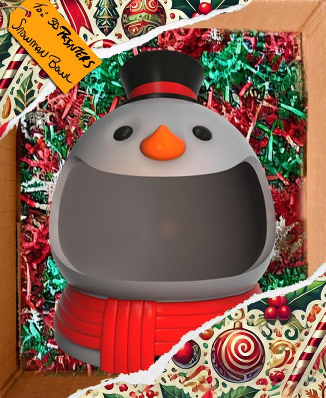 Christmas Snowman Candy Bowl 2024.3mf