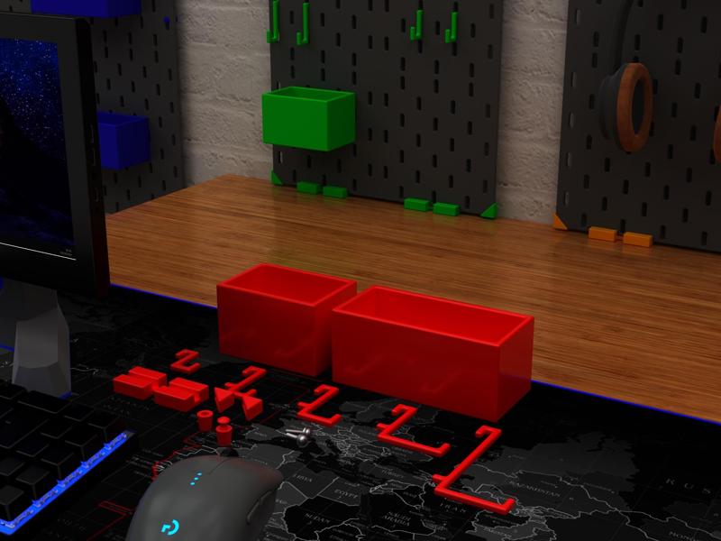 Infinite Pegboard: Ikea Skadis Compatible Design