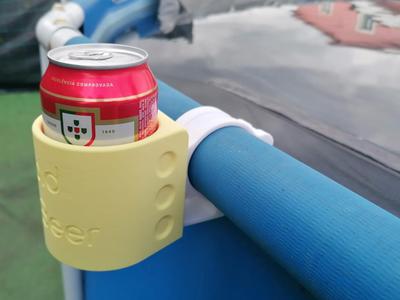 Can Holder for Tubular Pool