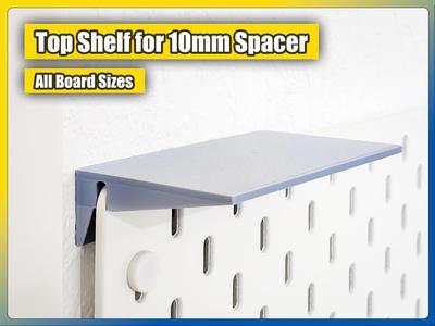 Top Mounting Shelf for IKEA Skadis (10mm Spacer)