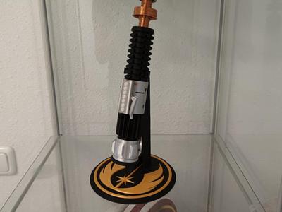Lightsaber Display Stand - Jedi Logo