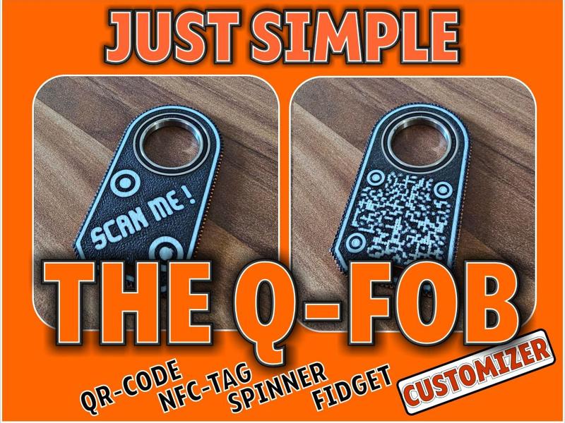 ULTIMATE QR CODE-NFC TAG-FIDGET-SPINNER-FOB