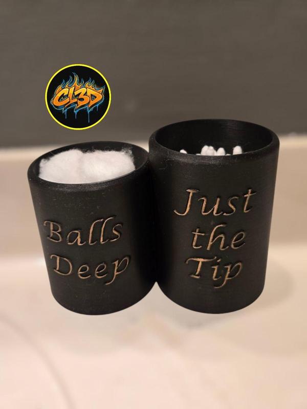 Q-Tip and Cotton Ball Holder