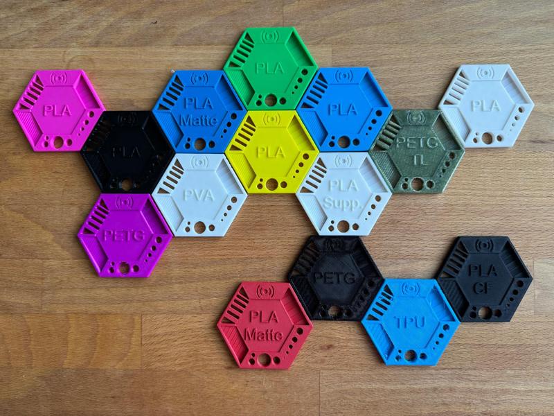 Parametric Magnetic Smart Filament Swatches