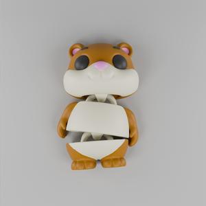 Flexy Hamster Figurine + Keychain 