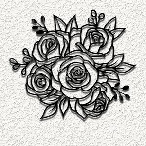 rose bouquet a wall art home decor
