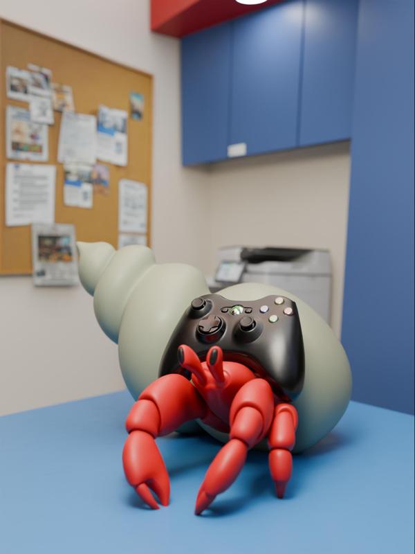 Hermit Crab Xbox Controller Stand