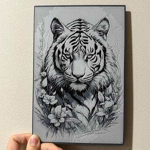 White Tiger - Hueforge Print