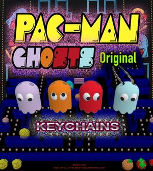 PAC-MAN Ghosts keychain collection