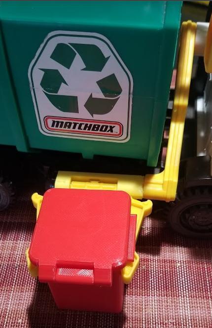 Garbage Bins for Matchbox Garbage Truck