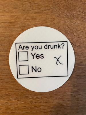 are you drunk Coaster / Funny / beer / Holder