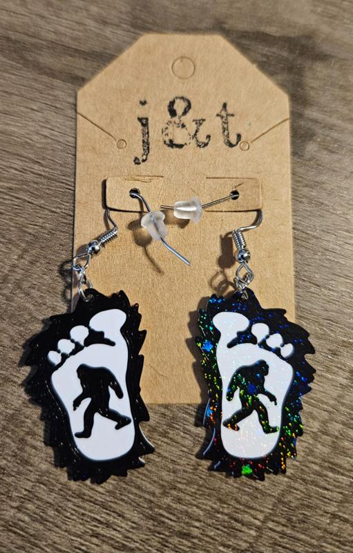 Bigfoot earrings