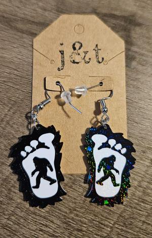 Bigfoot earrings