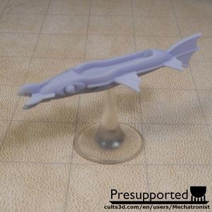 Lamprey Ship Spelljammer Miniature from DnD