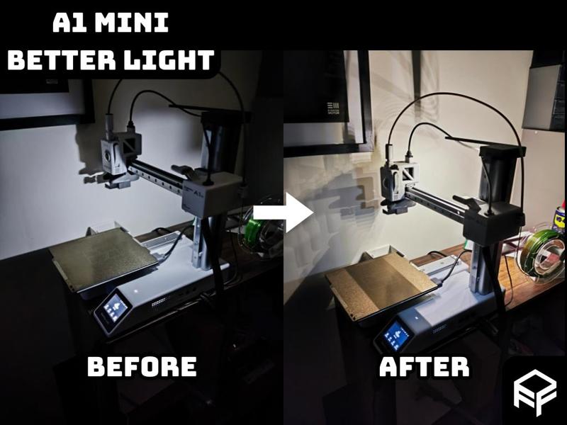 A1 Mini Better Lighting upgrade