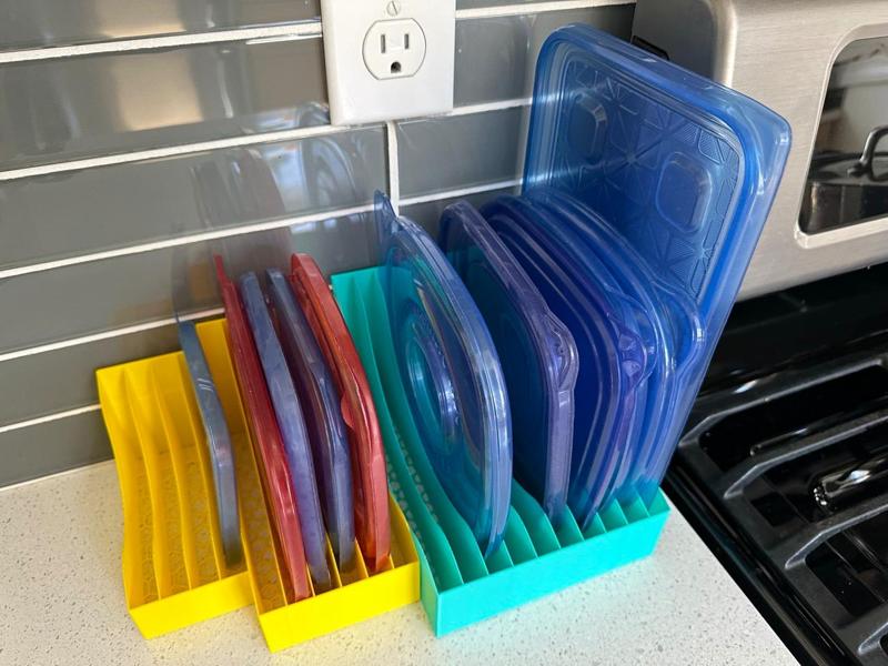 Organize Food Storage Container Lids