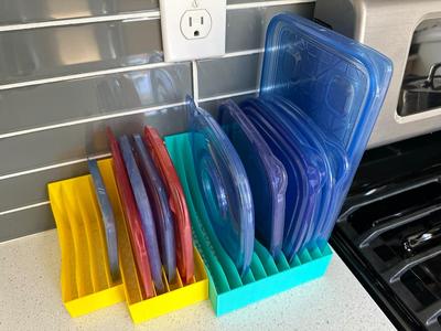 Organize Food Storage Container Lids